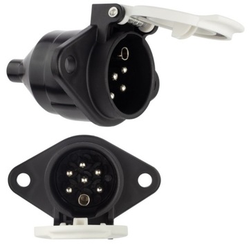 Gniazdo 24V - 7 PIN typ S - przyczepa naczepa TIR
