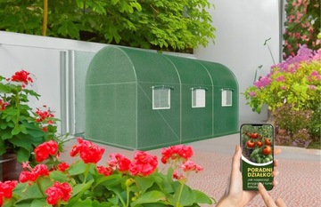 БОЛЬШАЯ ТЕПЛИЧНАЯ ТУННЕЛЬ из ФОЛЬГИ 200x200x300см УФ ФОЛЬГА 6м2 ТЕНТ