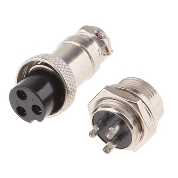 zr-1 set GX16 3Pin Plug And Socket to