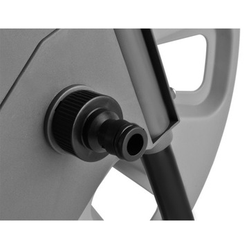 Катушка тележки для садового шланга Подставка для катушки Катушка + держатель ручки