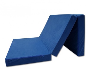 Матрас туристический, кресло раскладное, 200х80х10, синий + сумка