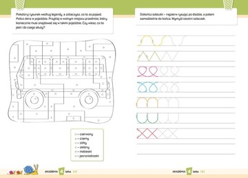 Zestaw 4 LATKA Akademia 2-5 + KALIGRAFIA 1-3 kl. x5 GREG Duży Format