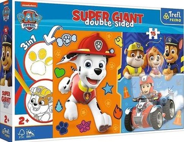 Puzzle 15 Giant Poznaj Psi Patrol TREFL /Trefl