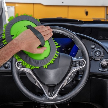 ШВАБРА ДЛЯ МОЙКИ АВТОМОБИЛЯ С ДЛИННОЙ РУЧКОЙ И МИКРОФИБРОВОЙ, ТЕЛЕСКОПИЧЕСКАЯ 54-110СМ