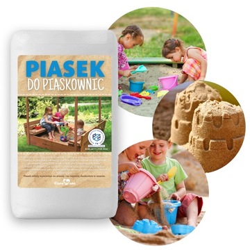 PIASEK DO PIASKOWNIC ATEST ZABAWKI DLA DZIECI 20KG + GRATIS