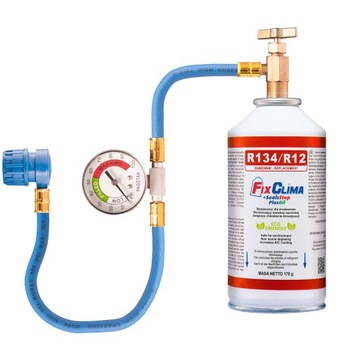 ZESTAW DO KLIMATYZACJI AUT GAZ R134A+USZCZELNIACZ
