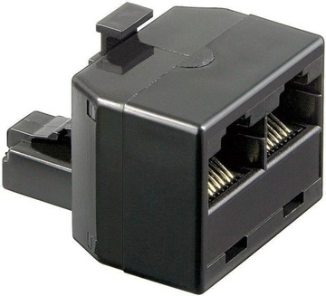 Тройник RJ45 Intellinet UTP, вилка 8P8C на 2x 8P8C