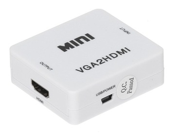 KONWERTER VGA + 2 kanały Audio na sygnał HDMI
