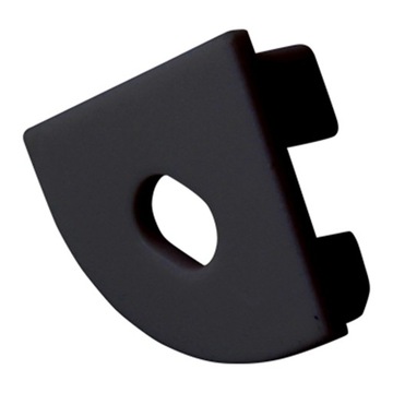 Zaślepka to profilu Master LED kątowego z otworem czarna