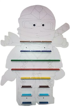 46cmx67cm 71szt ekspozytor półka regał na figurki ludziki ninja ninjago