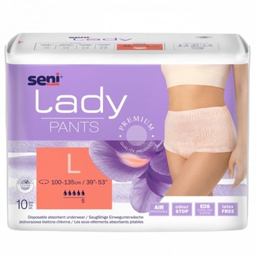 Majtki chłonne dla kobiet Seni Lady Pants L 10 szt