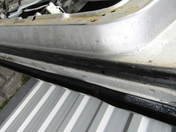 17 MERCEDES W210 95-02 DRZWI PRAWE PRZEDNIE PRAWY PRZOD SREBRNE 744