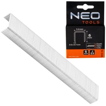 NEO ZSZYWKI TYP J/53 6 MM 2000 SZTUK 16-506