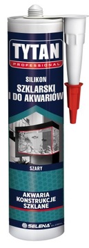 Silikon Szklarski Tytan Professional 280 ml Szary do Szkła Akwarium Okna
