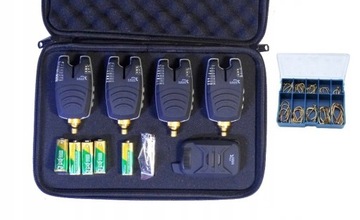 CENTRALKA 1+4 HOKKAIDO SYGNALIZATOR BRAŃ POKROWIEC ETUI BATERIE + HACZYKI