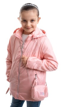 Куртка ВЕСНА для девочек + сумочка, размер 122 см.