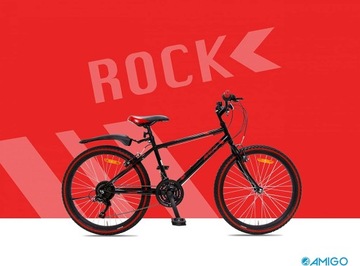 ГОРНЫЙ ВЕЛОСИПЕД AMIGO ROCK 24 ДЮЙМА SHIMANO SHIFT MTB