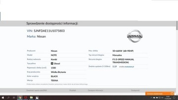 NISSAN NOTE 06 1.5 PŘÍVOD KLIMATIZACE