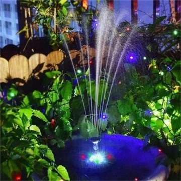 СОЛНЕЧНЫЙ САДОВЫЙ ФОНТАН ПЛАВАЮЩИЙ ВОДЯНОЙ НАСОС ДЛЯ RGB LED ПРУДА