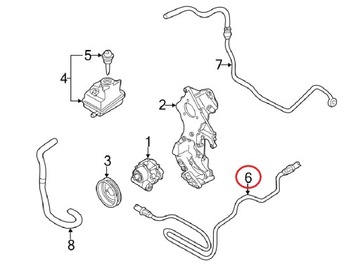 Шланг ГУР VW Golf 4 1J0422893GN