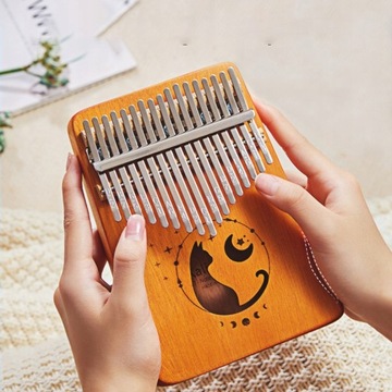 Kalimba 17/21 клавиша Профессиональное пианино с большим пальцем