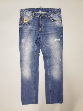 DSQUARED2 spodnie jeansy męskie 32 pas 86