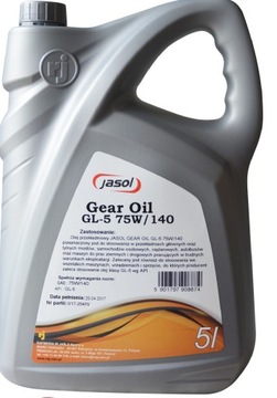 Jasol Gear Oil GL-5 75W140 olej przekładniowy 5 L