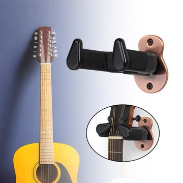 Wieszak na ukulele, wieszak na gitarę, wieszak na banjo w kolorze różowego złota