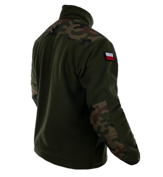 POLAR WOJSKOWY OLIWKOWY MORO BLUZA + FLAGI r. XXL