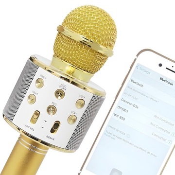 КАРАОКЕ МИКРОФОН БЕСПРОВОДНОЙ ДИНАМИК BLUETOOTH