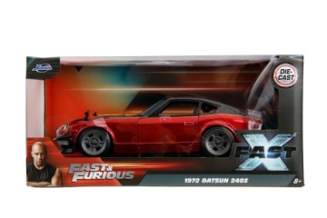 JADA FAST AND FURIOUS 1972 DATSUN 240Z RED 1:24 НОВАЯ МОДЕЛЬ, МЕТАЛЛ