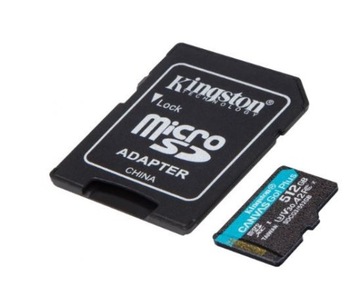 Kingston microSDXC Canvas Go! Плюс 512 ГБ + адаптер (SDCG3/512 ГБ)