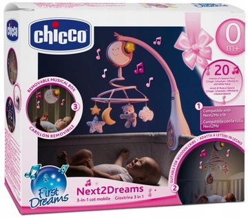 Karuzela na łóżeczko Chicco Next2Dreams CH89789 First Dreams różowa