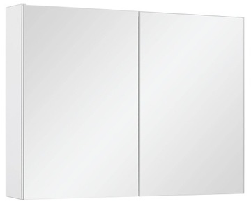 Astor Szafka Z Lustrem 80 cm System C Biały Połysk