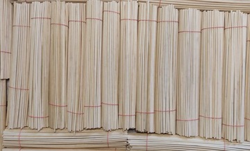 100 штук бамбуковых деревянных палочек толщиной 5 мм, 38 см.