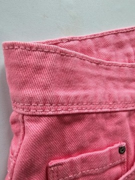 Primark szorty spodenki różowe jeansowe niski stan 42