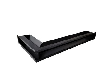 КАМИННАЯ РЕШЕТКА УГЛОВАЯ С ЛЮФТОМ ЛЕВАЯ/ПРАВАЯ 90X400x800 НАБОР ИЗ 3 ШТ.