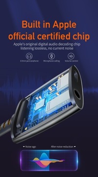 Переходник Lightning-Lightning + AUX mini jack 3,5 мм, Mcdodo CA-6340