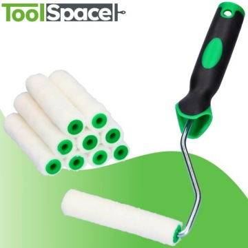 ВЕЛЮРНЫЙ ВАЛИК ДЛЯ ПОКРАСКИ ВЕЛЮР ДЛЯ НИТРО 11см 10шт + ручка ПАРКЕТНЫЕ ЛАМПЫ