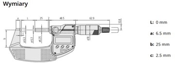 ЦИФРОВОЙ МИКРОМЕТР MITUTOYO 293-240-30 0-25/0,001 ММ IP65 СЕРТИФИКАТ ABS