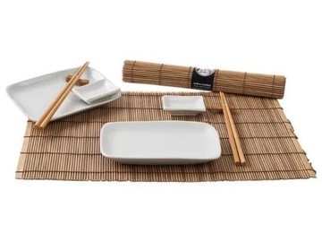 Zestaw do sushi (brązowy) 10 elementów