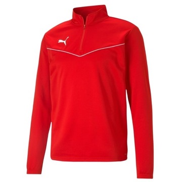 Bluza męska Puma teamRISE 1 4 Zip Top czerwona