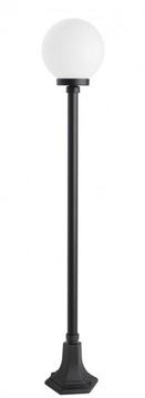 Lampa zewnętrzna KULA słupek 148 cm Fi 20 cm IP43 słupek ogrodowy czarny