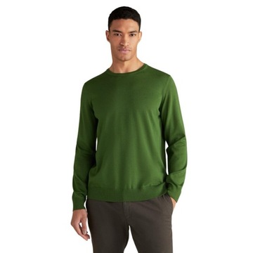 JOOP! - Sweter Denny z wełny Merino w kolorze zielonym XL