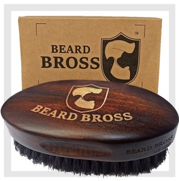 ZESTAW do BRODY Szczotka Brzytwa Szablon Nożyczki