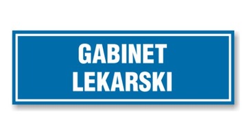 Tabliczka OP-60 - GABINET LEKARSKI