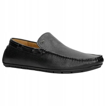Buty Wojas Półbuty męskie skóra czarne r. 43