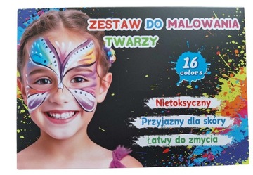 Краски для лица для детей, моющиеся трафареты для татуировок, набор из 30 шт.