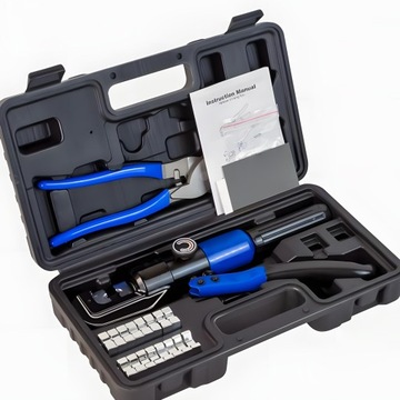 ШЕСТИГРАННАЯ ГИДРАВЛИЧЕСКАЯ МАШИНА ДЛЯ ПРЕССОВАНИЯ КАБЕЛЯ + НОЖНИЦЫ 2-В-1