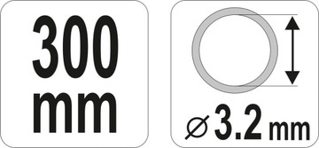 WĘŻYK DO SMAROWNICY 300 MM YATO